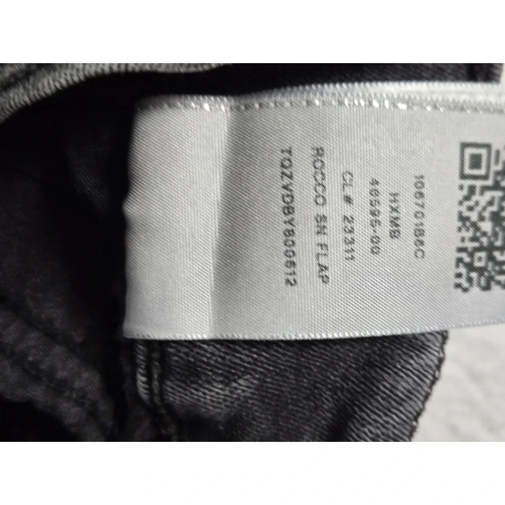 True Religion Mens Jeans‎ Size 34 x 33 Rocco Relaxed Skinny Black washed